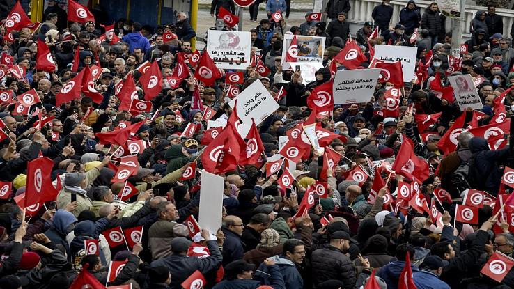 Thousands of Tunisians protest against President Saied Afro News Wire