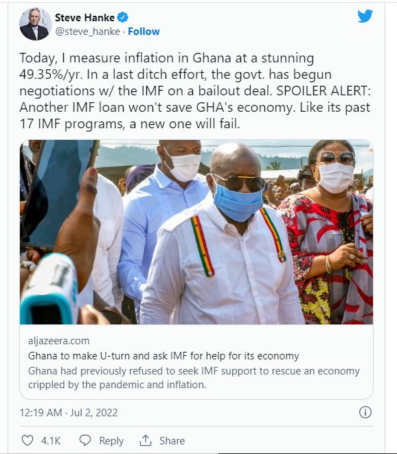 IMF loan won't restore Ghana's economy; it will fail like other programs - Economist. Afro News Wire