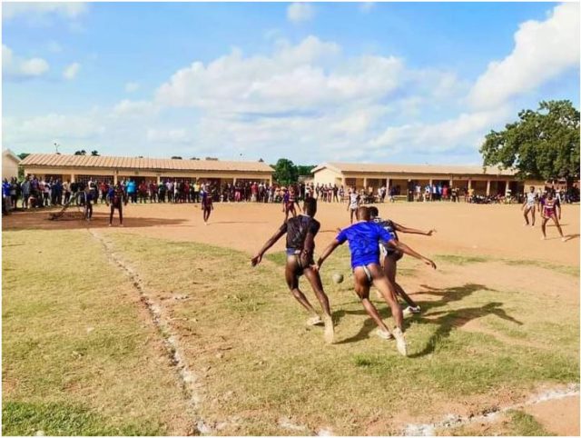 Men display their bums while playing football. Afro News Wire
