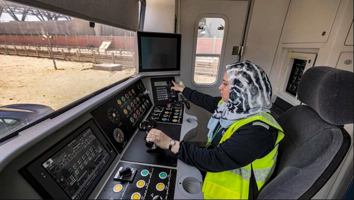 Egypt's first female train driver is employed by the Cairo metro. Afro News Wire