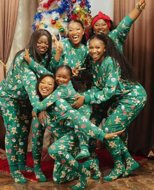 Nigerian Celebs In Matching Pyjamas For Christmas Afro News Wire