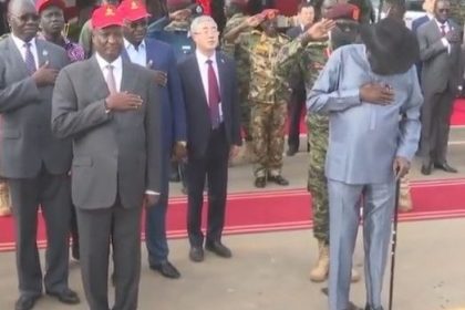South Sudan's president, Salva Kiir Mayardit, peed on himself at an event. Afro News Wire