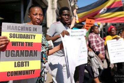 LGBTQ+ activists from South Africa protest Uganda's anti-gay law Afro News Wire