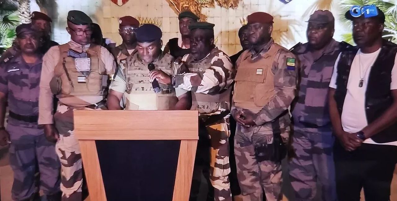 Military officials in Gabon declare "cancellation of elections," disband institutions, and shut borders. Afro News Wire