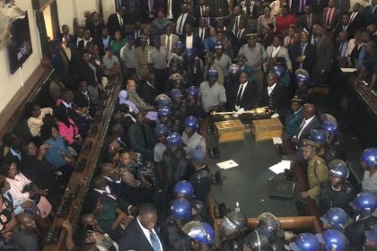 Zimbabwa: Parliament Descends Into Chaos In MPs' Stand-Off With Police. Afro News Wire