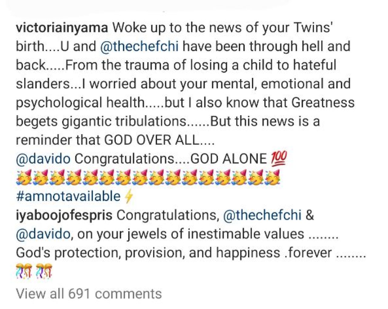 Celebs Reacts To Reports Of Davido And Chioma Welcoming Twins. Afro News Wire