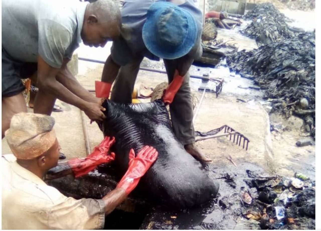 Filth Removed From Lagos Drainage Cause Stir (Photos). Afro News Wire