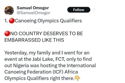 Outrage as Nigeria hosts International Canoeing Olympics qualifiers in filthy venue  AdvertAfrica News on afronewswire.com: Amplifying Africa's Voice | afronewswire.com | Breaking News & Stories