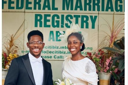 Pictures from the Civil Wedding Ceremony of Gospel Artist Moses Bliss Afro News Wire