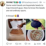 Lady reveals 3 ways to know if a girl's waist beads is not 'ordinary' Afro News Wire